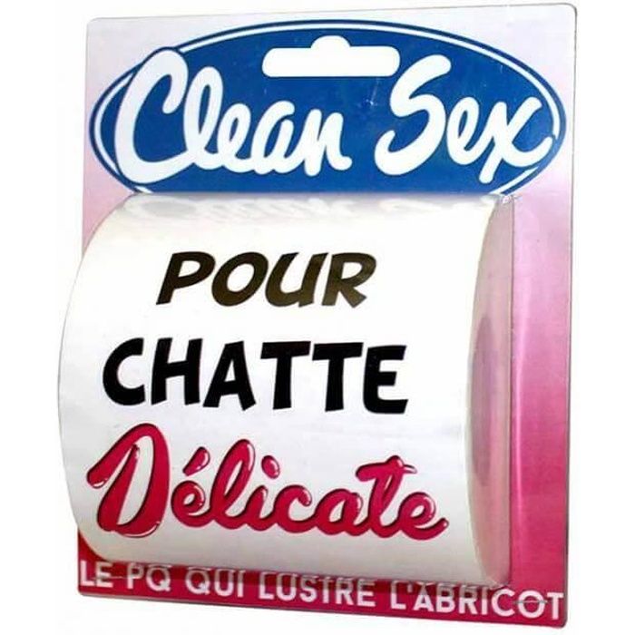 Cadeau humour: Papier toilette clean sex femme (x1) REF/PQ12