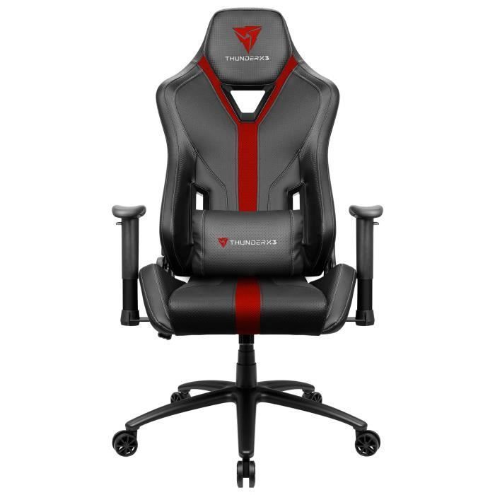 ThunderX · YC3, chaise de jeu, technologie AIR, respirante et réglable, rouge