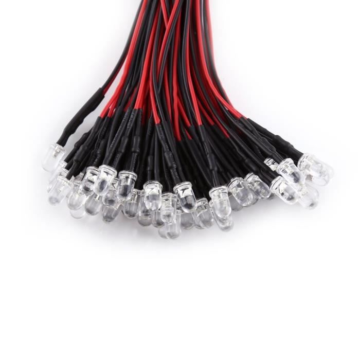 Diodes Led PréCâblées 50 Pièces Faible Consommation D'Énergie 3510Mm