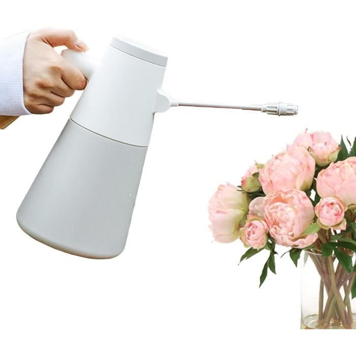 Arrosoir Intérieur 1,7L - Bec Long Pour Plantes - Plastique Résistant - Gris