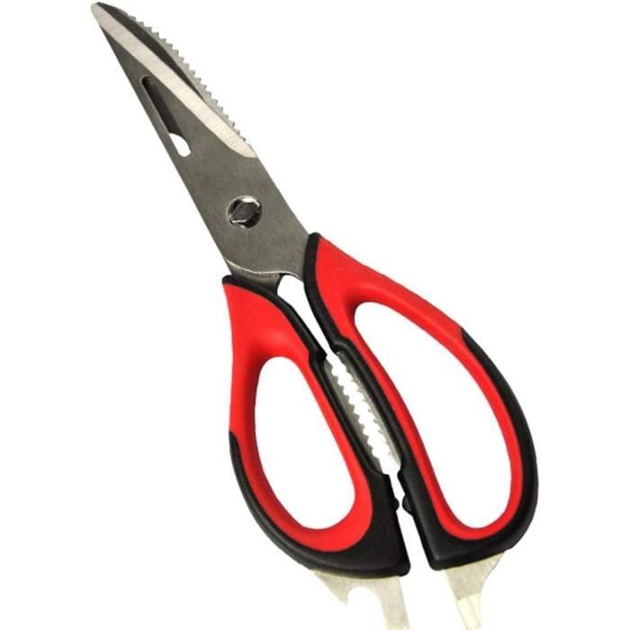 Lot De 2 Ciseaux Multifonctionnels Acier Inoxydable Titane - Poignées Souples Pour Tous Usages