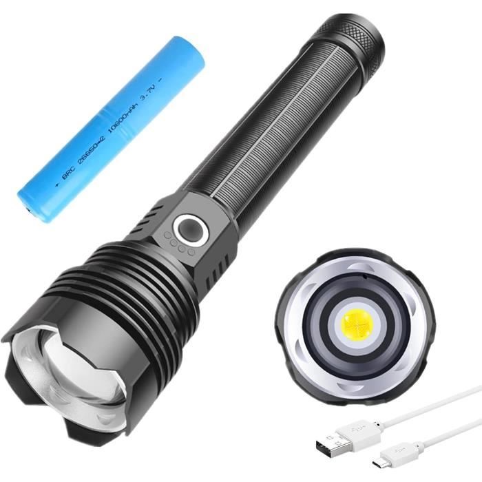 Relybo Lape Torche LED Ultra Puissante, 600000 Luens Lape De Poche