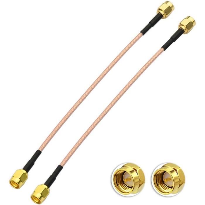 Les Riggle Cable Sma Antenne 4G Sma Mâle À Sma Mâle Câble Riggle Rg316 15 Cm 2 Pcs ...