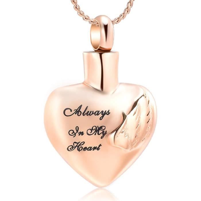AIWENXI Bijou De Crémation Arbre De Vie - Pendentif Urne Souvenir En Acier Inoxydable
