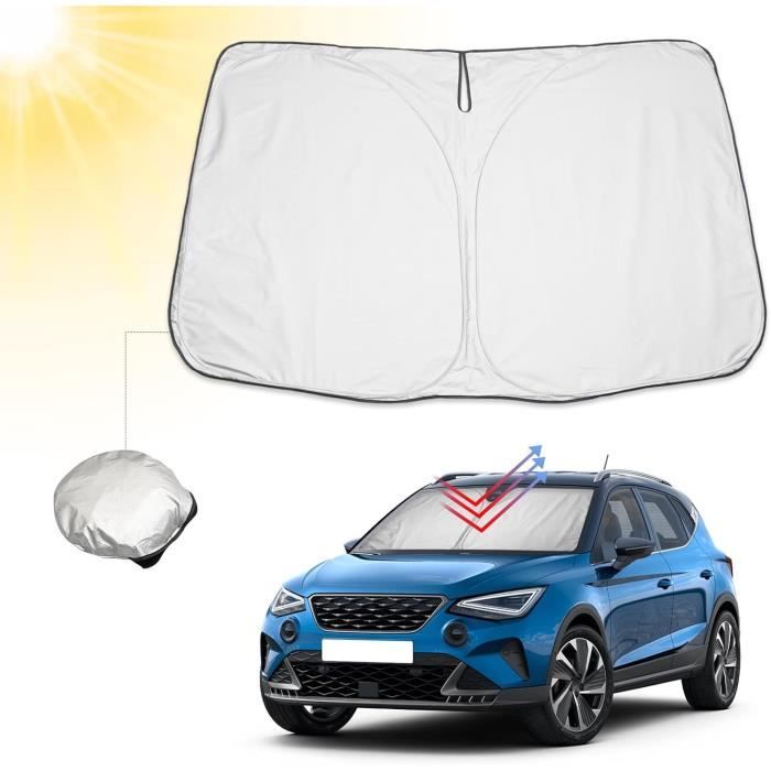 Déflecteurs De Vent Noirs Pour Seat Arona 2017 - Avant - Verre Acrylique - Anti-Pluie, Anti-Bruit