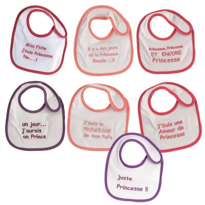 Trois Kilos Sept Lot De 7 Bavoirs Naissance Camaieu De Couleurs Cdiscount Puericulture Eveil Bebe