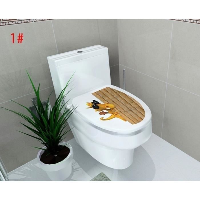 Motif 1 Sticker Pour Cuvette des Toilettes WC Autocollant Toilette