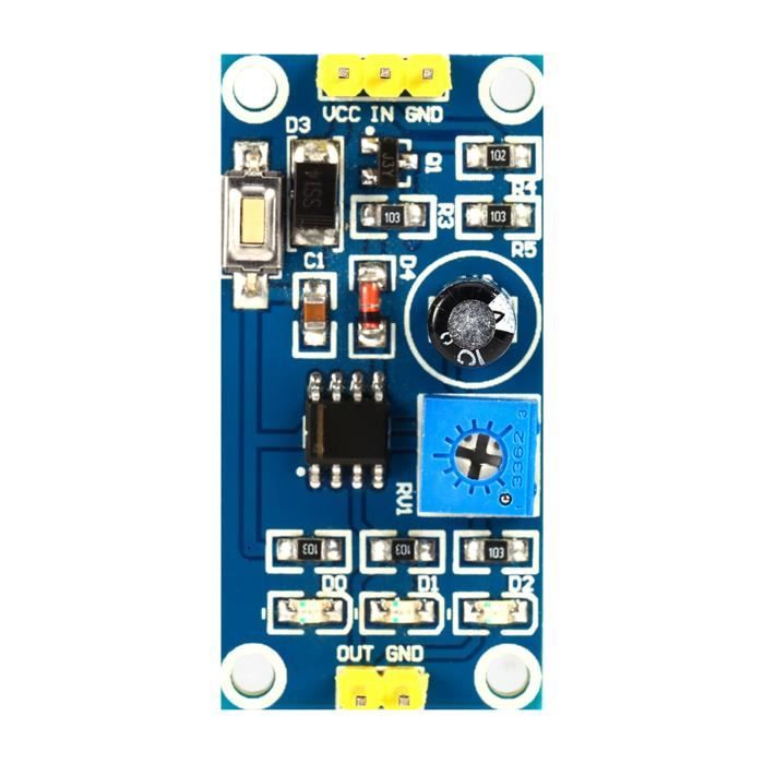 KAI-Module NE555 réglable Relais de retard 0-120s, minuterie 5-12V ...