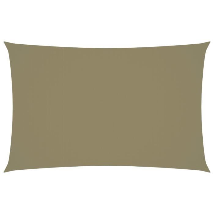 vidaXL Voile de parasol Tissu Oxford rectangulaire 2x45 m Beige