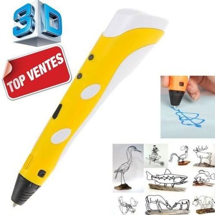 Stylo 3d Stylo 3D (jaune) pour dessiner en 3 dimensions Lo49651 - Cdiscount ...