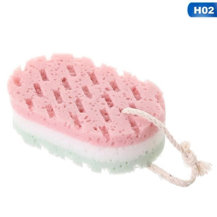 Paquet de 12 Exfoliant éponges bain douche Double face éponge