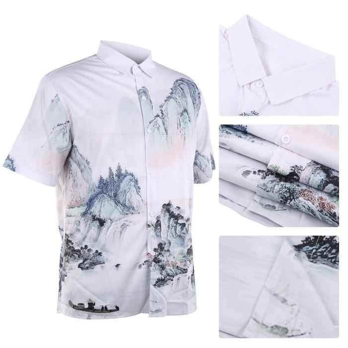 Chemises pour hommes chemise Décontracté chemise à... - Grandado