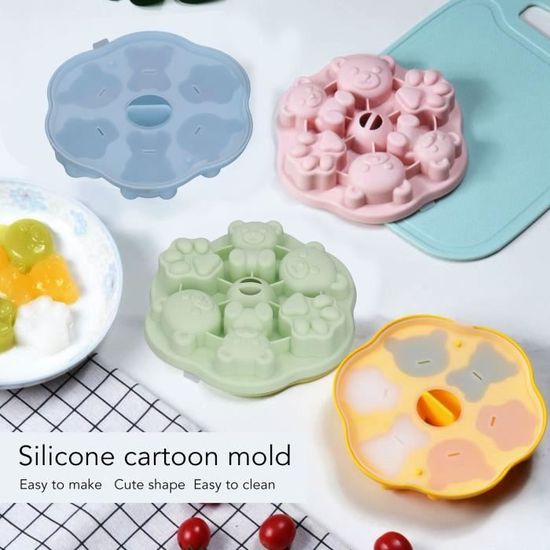 TMISHION moule alimentaire en silicone Moule à gelée en silicone adorable  ours chat patte glaçon gâteau pudding moule de cuisine