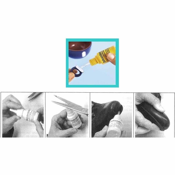 Lot de 2 tubes de colle transparente pour rétroviseur et vitre 8 g