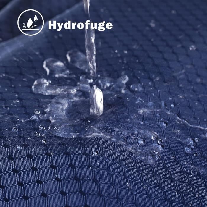 Rideau De Douche Tissu Gaufre Gris Foncé 180x200cm - Anti Moisissure, Imperméable Avec 12 Anneaux