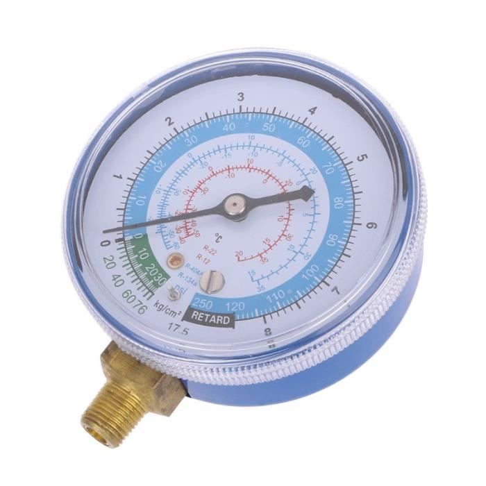 Manometre R134a Manomètre basse pression pour climatiseur, Réfrigérant R404 R134A R22 ...