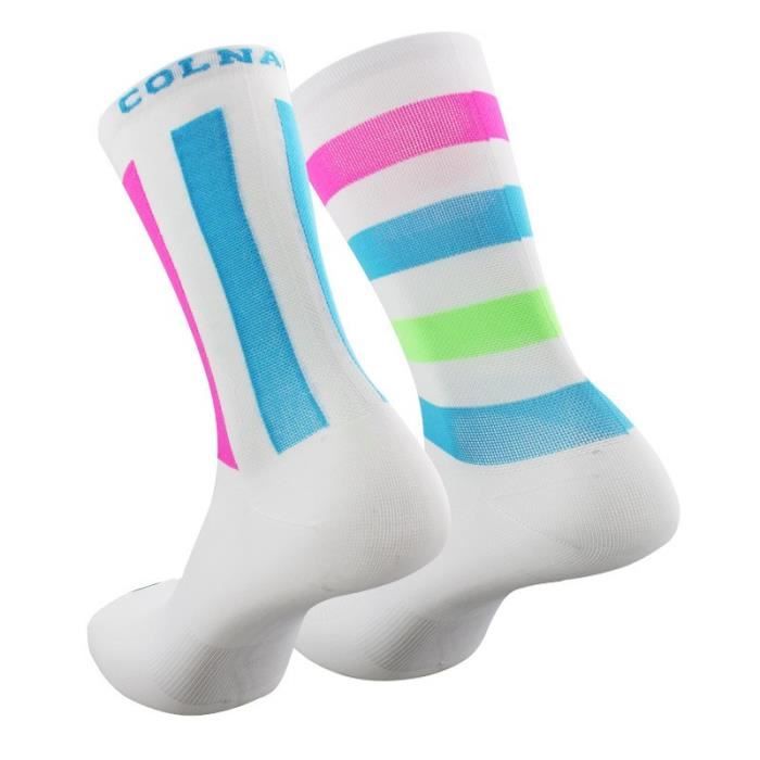 1/2/3/7 paires de chaussettes de cyclisme respirantes