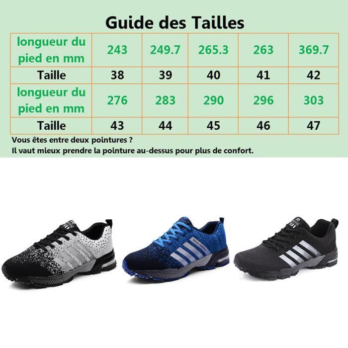 Basket Homme FONDUPIN Chaussures de Sport Bleu Plat Homme