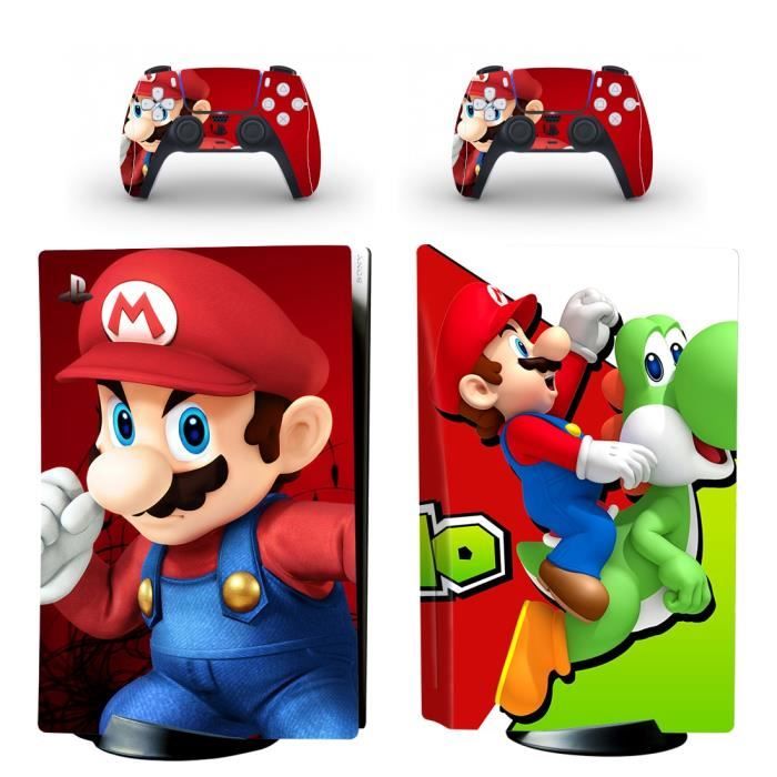 Autocollant Mario édition disque PS5 pour Console Playstation 5 et 2  contrôleurs, coque de protection en viny - Cdiscount Informatique