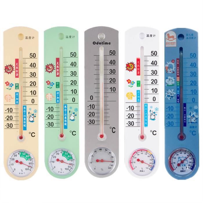 Vert - Thermomètre et hygromètre à mercure d'intérieur et d'extérieur,  outil de mesure de la température et d - Cdiscount Bricolage