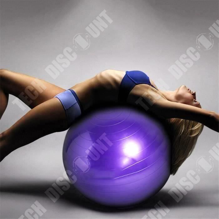 Balle De Yoga Anti-éclatement 45 Cm - Pour Pilates, Gym, Grossesse Et Bureau, Avec Pompe Incluse