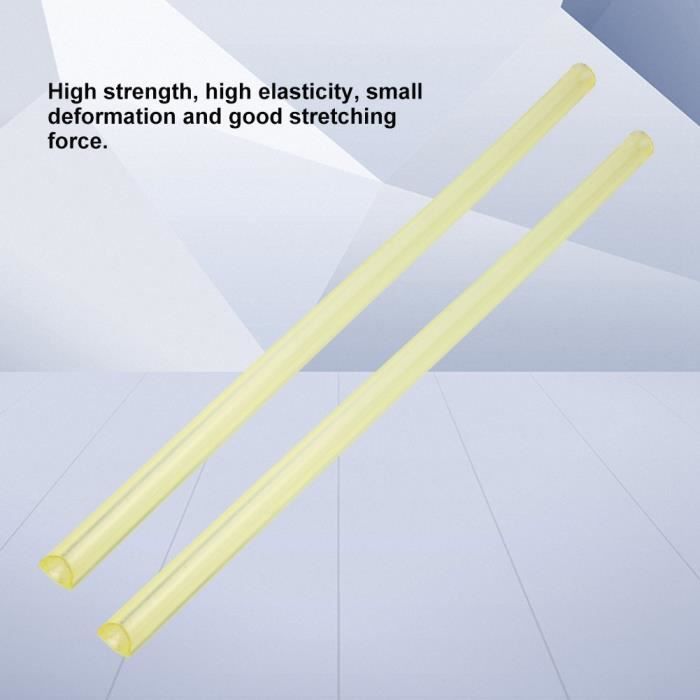 Barre Ronde Polyuréthane Massif Jaune 90A – Amortisseur Industriel Diamètre 16-80 Mm, Haute Dureté