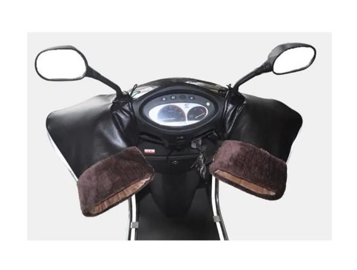 Gants de Guidon Moto Scooter Imperméable Coupe-vent Gant de Protection  Hiver Chaud Noir - Cdiscount Auto