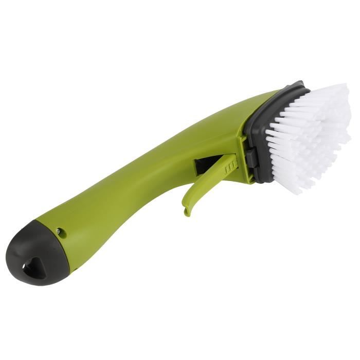 Spazzola Per Pentole In Legno Di Frassino E Fibra Di Cocco, Con Passante In Pelle, Diametro 11.4 Cm