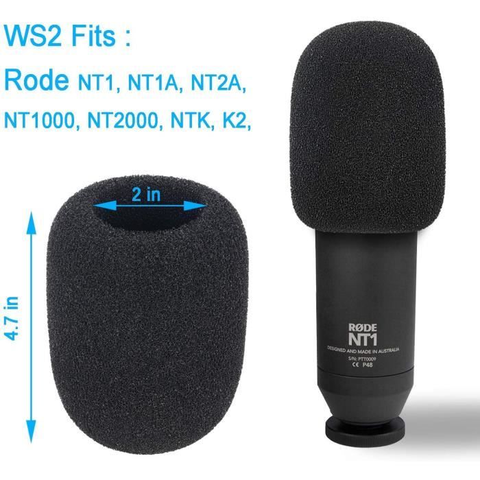 Rode NT1A Support Microphone Professionnel Reglable avec Bonnette Micro en  Mousse Compatible avec Filtre Anti-pop pour Microp - Cdiscount TV Son Photo