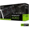 PNY - Carte Graphique - GEFORCE RTX™ 4060 8GB XLR8 Gaming VERTO Overclocked Edition DLSS 3-3