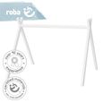 ROBA Portique d'eveil pour bébé - incl. set de pendentifs "roba Style" bleu clair – arche de jeu en bois massif laqué-3