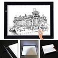 A4 LED Tablette Graphique tablette de dessin paneau de copie avec écran touche -3