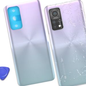 Vitre Arrière De Remplacement Avec Adhésif Pour Redmi 9T / 9T Pro - Couleur Rouge - Générique