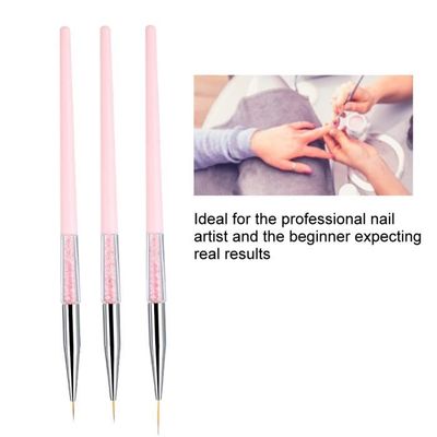 Brosse à Ongles Dépoussiérante Manucure - Taille Petite, Rose, Pour Gel UV/LED, Neuve