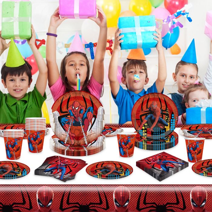 One Piece Vaisselle Fête 10 Invités - Assiettes Gobelets Serviettes Thème Anniversaire Enfant Bleu