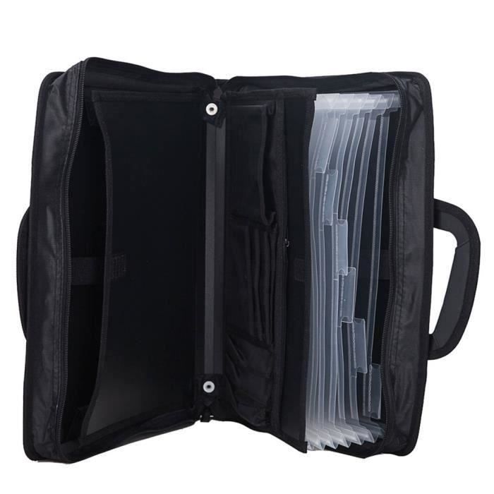 FLYING Serviette Homme Sac Affaires MultiFonction Grande Capacite Commercial Trieur A4 Serviette Porte documents Sacoche MacBook Ta Cdiscount Bagagerie Maroquinerie