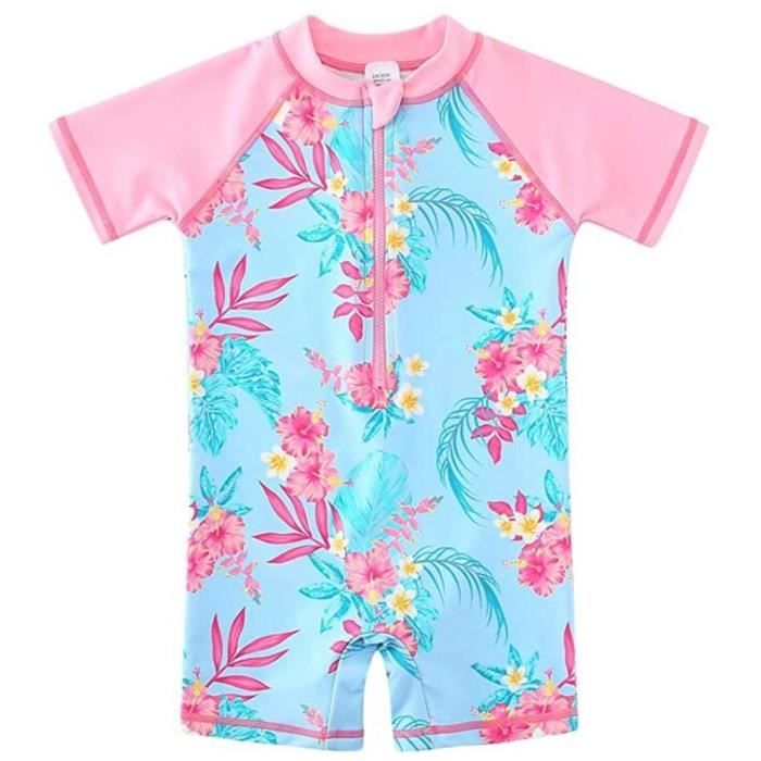 Bonverano Maillot De Bain Une Pièce Bébé Garçon UPF 50+ - Combinaison Anti-UV Avec Fermeture Éclair Et Chapeau Soleil Inclus