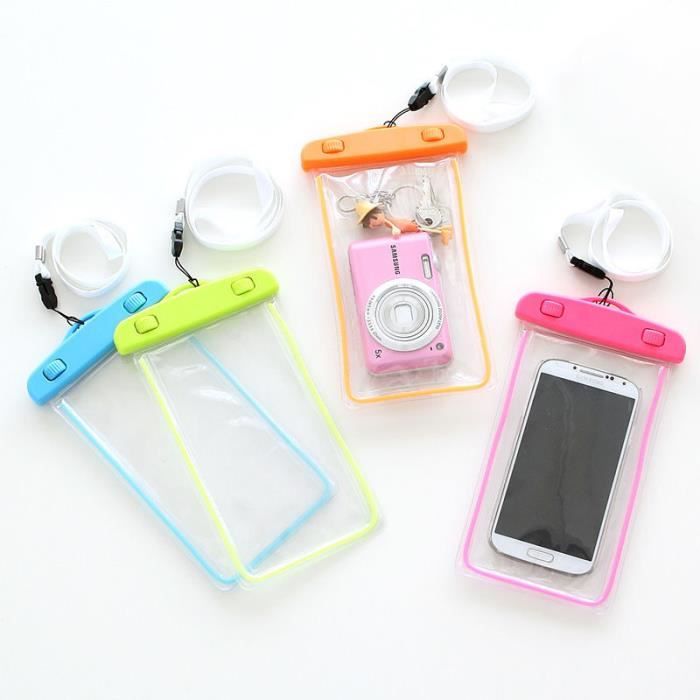 Compatible Apple iPhone Sac Waterproof Noir Housse Pochette