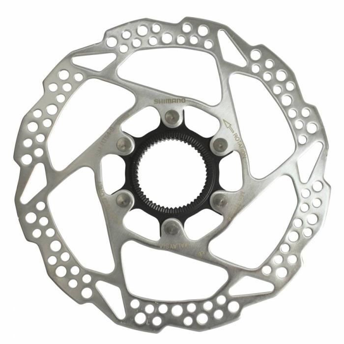Disque de frein VTT Shimano Deore RT54 160mm pour plaquettes resine Fixation Center Lock