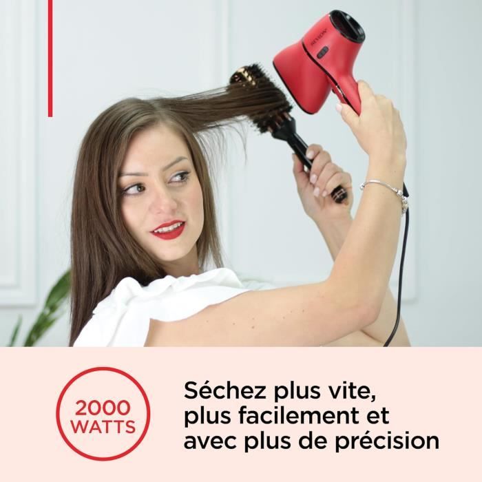 Revlon Sèchecheveux Airflow Control Sèchecheveux compact avec concentrateur rotatif intégré et