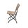 Chaise de jardin bois et metal