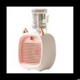 1200MAh Mini Climatiseur Portable Bureau Ventilateur Humidificateur Purificateur 3 Vitesse 2 Mode PulvéRisation USB Table