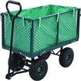 Chariot de jardin à main - Brouette de jardin Vert 350 kg-0