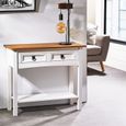 Console meuble blanc
