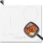 Karinear Plaque de Cuisson Induction - 4 Foyers avec Zone de Pont - Blanc - Encastrable - 60cm - VDE