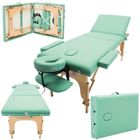 ACUONE Massage Imperial® Chalfont Table de Massage Reiki Léger - Vert - Table à 3 Zones 14Kg.