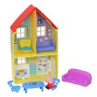 HASBRO Peppa Pig La maison familiale de Peppa, Jouet pour enfants d'âge préscolaire, comprenant une figurine et 6 accessoires, dès 3 ans