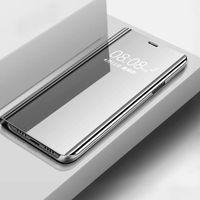 Coque Samsung Galaxy Note 10 Lite, Antichoc Miroir Folio Ultra Mince Avec Support Protection Pour Samsung Note 10 Lite, Argent