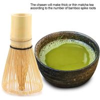 Fouet à thé en bambou naturel Préparant l'outil Pinceau Poudre Matcha HB053