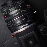 Bague adaptatrice Adaptateur Monture pour Monter Objectif Minolta MD MC vers Caméra Sony NEX E-Mount